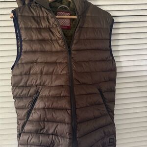 Scotch & Soda Men's Olive Quilted Vest